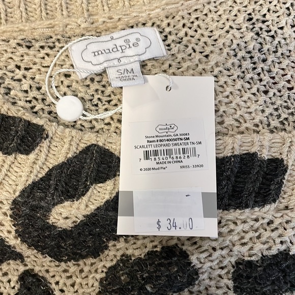 Boutique Fall Flowy Cheetah Sweater Medium - Picture 4 of 5